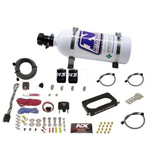 Ford Mustang Mach 1 Nitrous Oxide Injection System Kit - Nitrous Express - 4 Valve Nitrous Kit (50-300HP) w/5lb Bottle - `03-`04